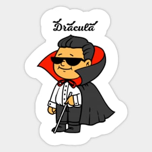 Dracula anime man Sticker